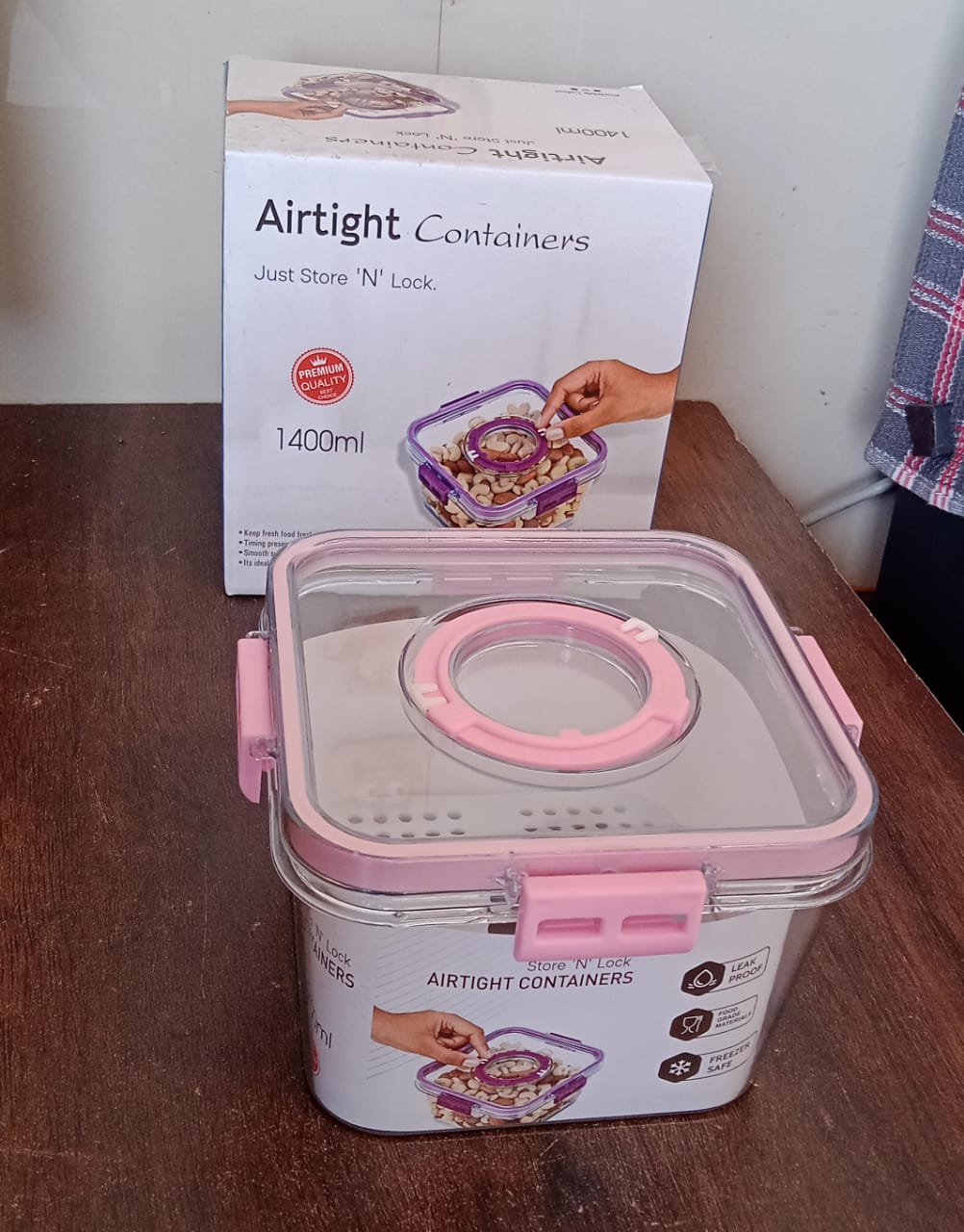 High Quality Plastic Food Storage Container Clear Washable Refrigerator Food Box Food Container Fruit Box Container with Lid (1400 ML) High Quality Plastic Food Storage Container Clear Washable Refrigerator Food Box Food Container Fruit Box Container with Lid (1400 ML)